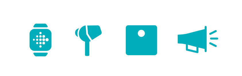 Fitbit LAUNCH PARTY INVITE ICONS